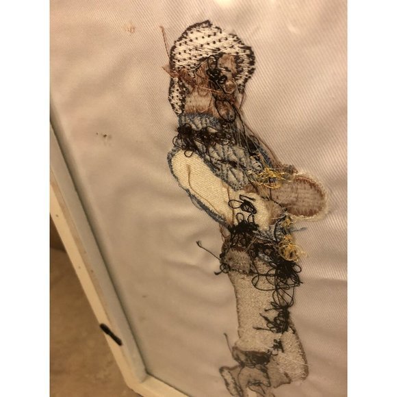 Disney Rapunzel Flynn Rider Character Autograph embroidery design Framed 11”x9” - Picture 6 of 7